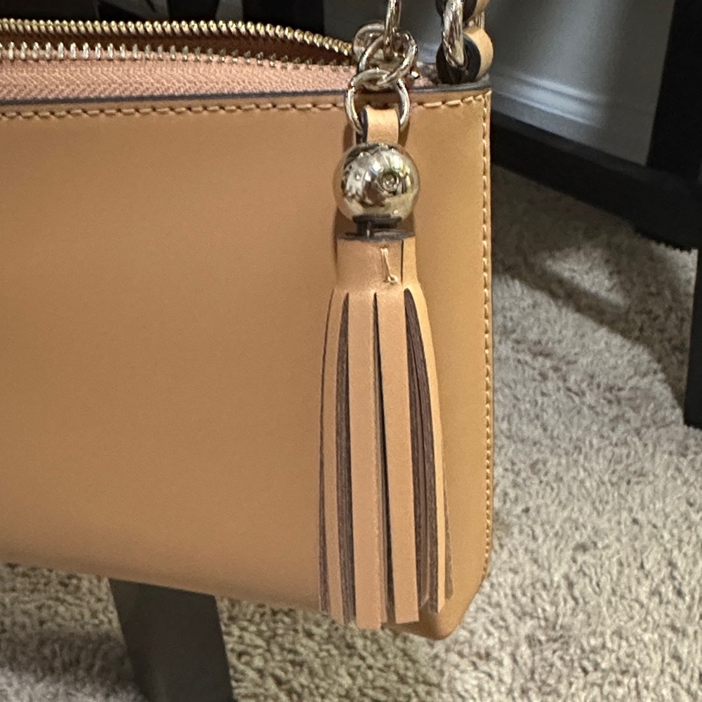 kate spade Tan Leather Crossbody with Tassel Charm - Picture 3 of 6